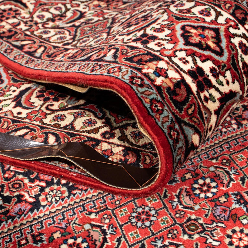 Alfombra persa - Bidjar - 307 x 205 cm - rojo oscuro