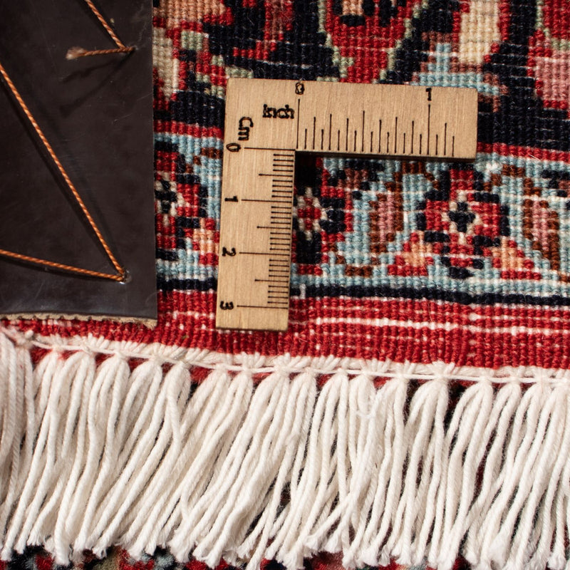 Alfombra persa - Bidjar - 307 x 205 cm - rojo oscuro