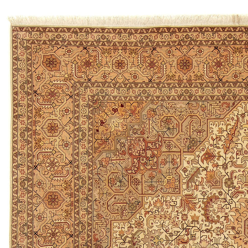 Alfombra Persa - Tabriz - Real - 344 x 251 cm - marrón claro