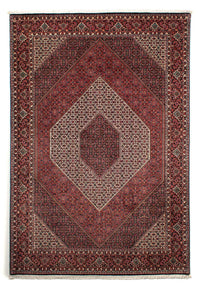 Alfombra persa - Bidjar - 300 x 206 cm - rojo oscuro