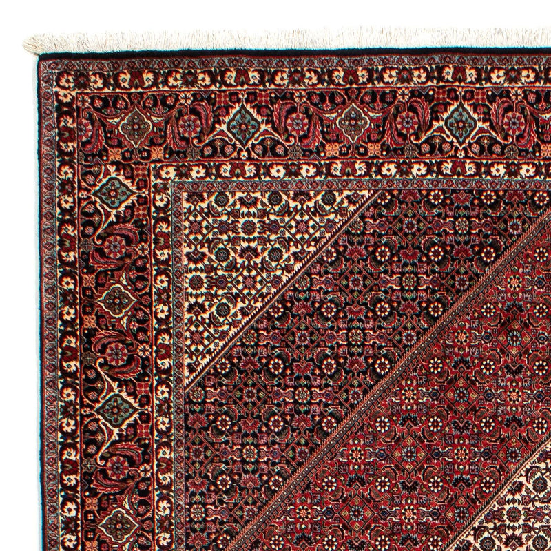 Alfombra persa - Bidjar - 300 x 206 cm - rojo oscuro