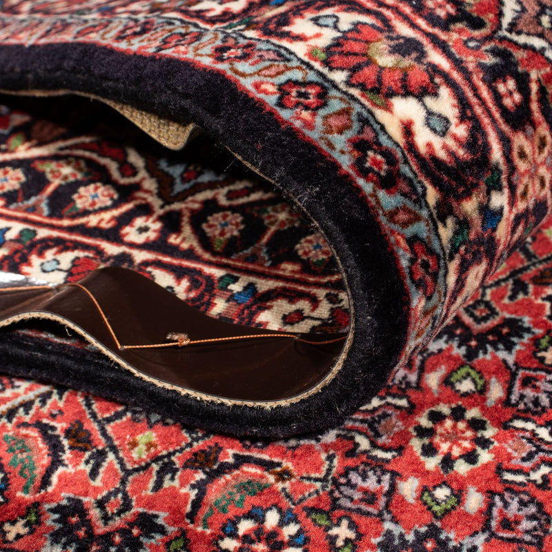 Alfombra persa - Bidjar - 300 x 206 cm - rojo oscuro