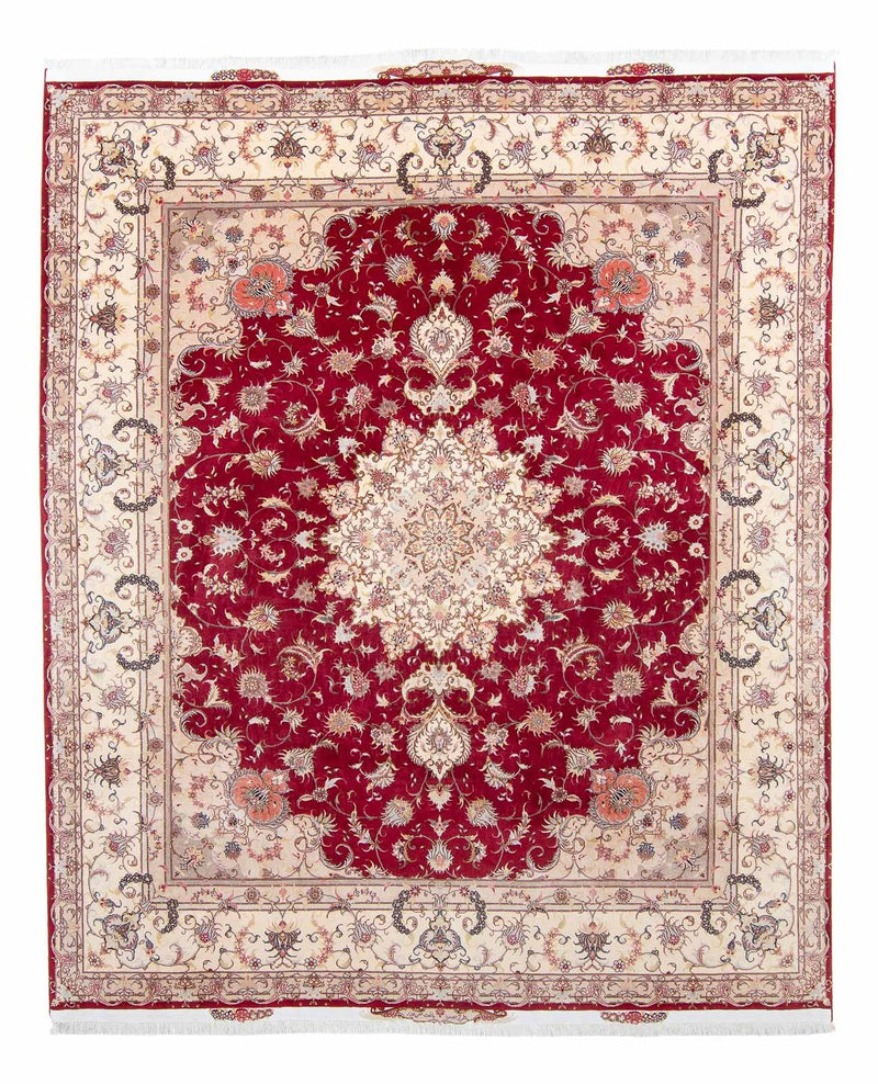 Alfombra Persa - Tabriz - Real - 305 x 253 cm - rojo oscuro