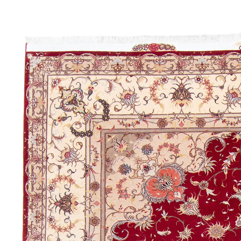 Alfombra Persa - Tabriz - Real - 305 x 253 cm - rojo oscuro