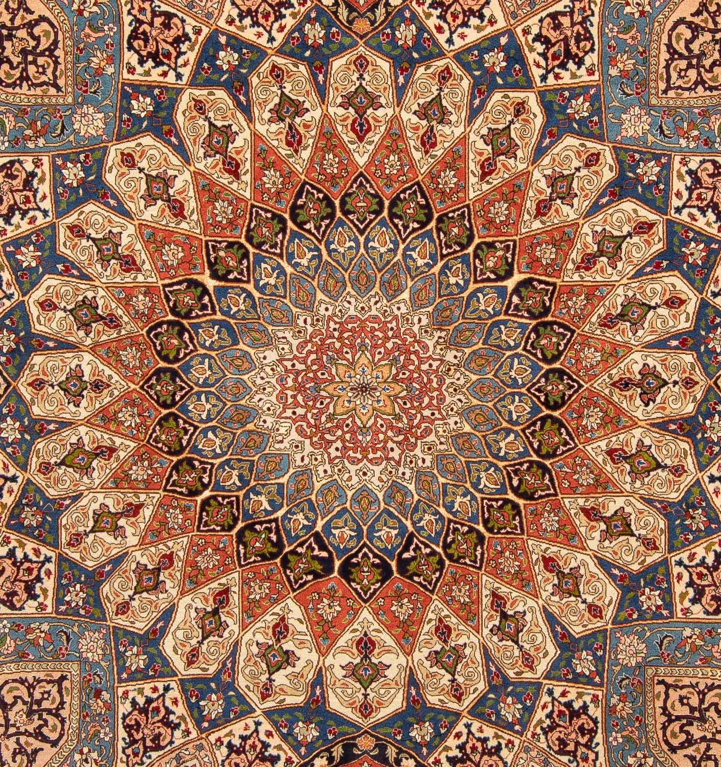 Alfombra Persa - Tabriz - Real - 250 x 207 cm - marrón claro