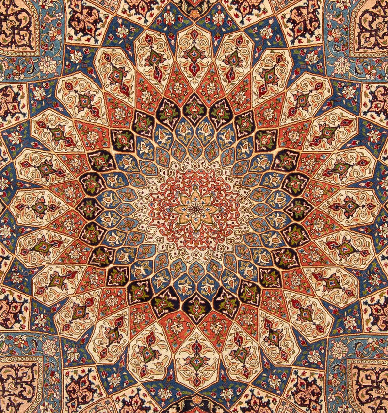 Alfombra Persa - Tabriz - Real - 250 x 207 cm - marrón claro