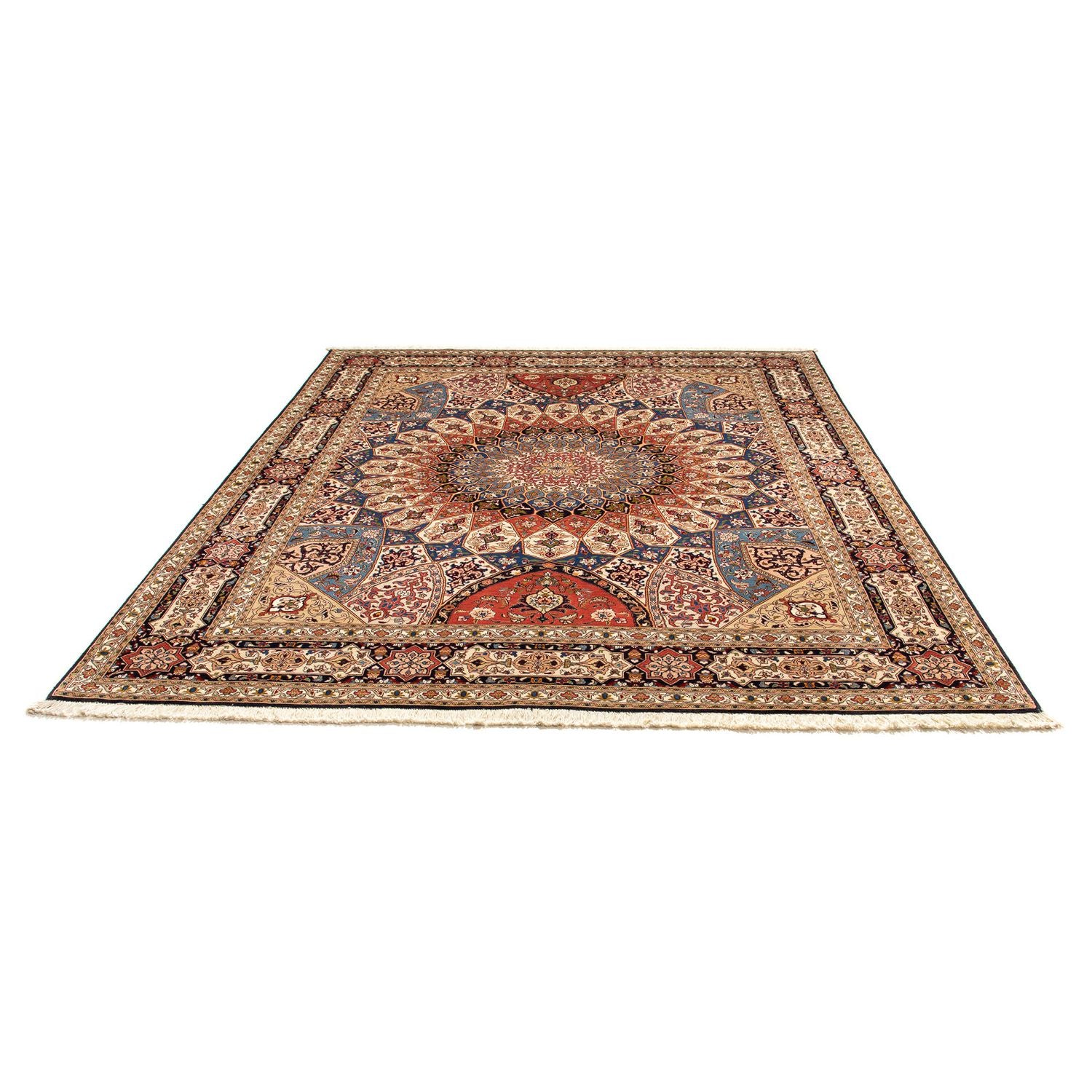 Alfombra Persa - Tabriz - Real - 250 x 207 cm - marrón claro