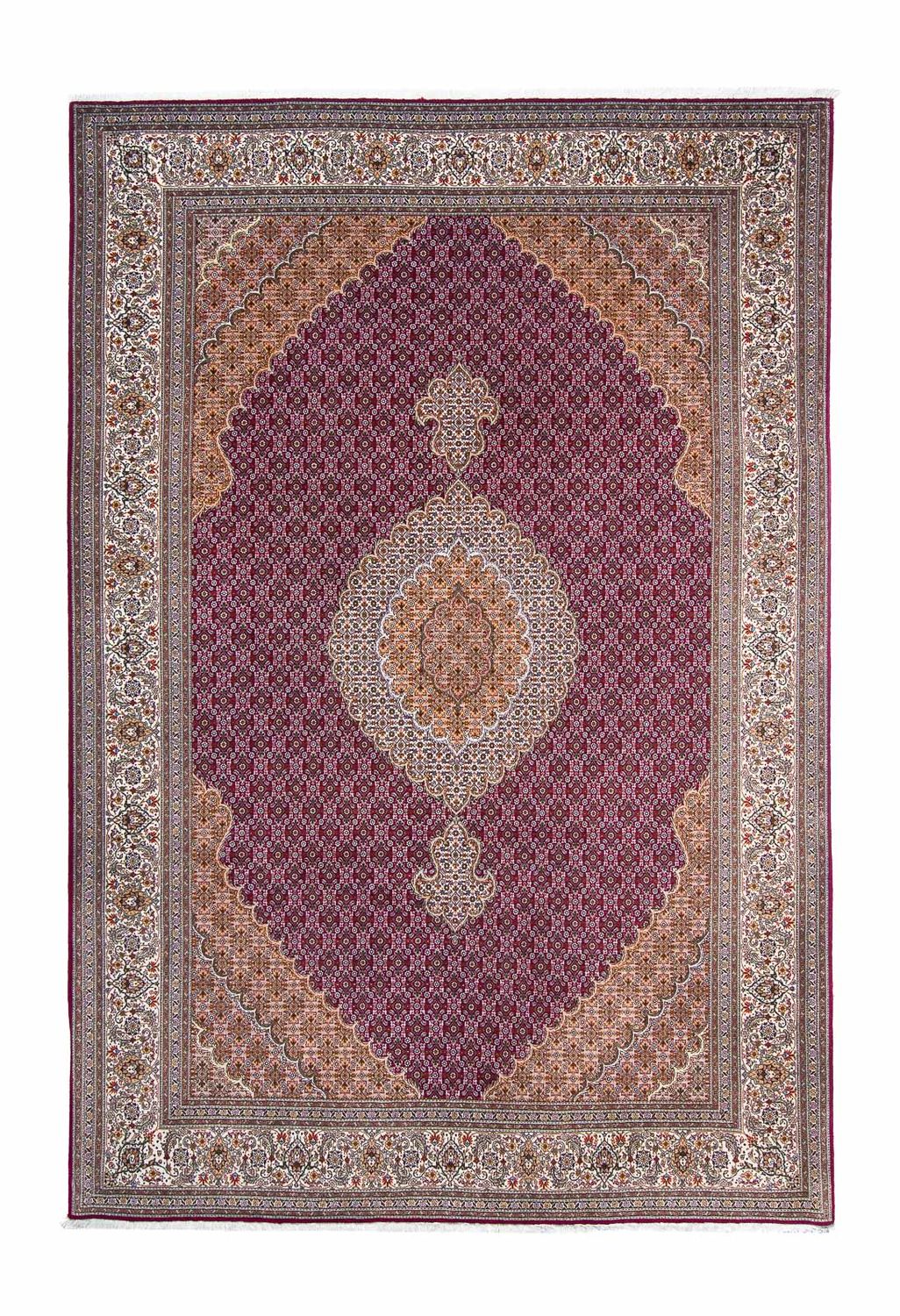 Alfombra persa - Tabriz - 306 x 205 cm - púrpura