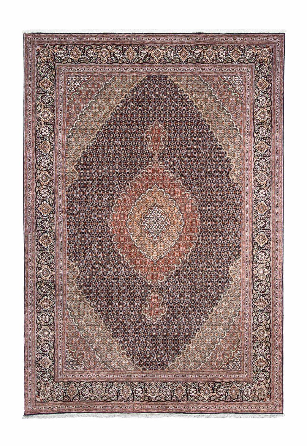 Alfombra persa - Tabriz - 305 x 205 cm - azul oscuro
