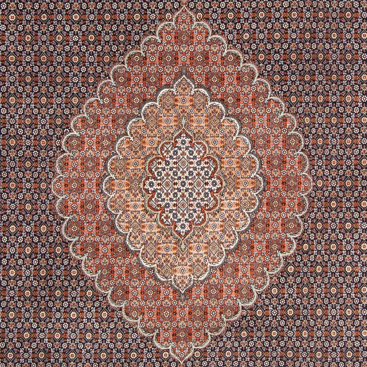 Alfombra persa - Tabriz - 305 x 205 cm - azul oscuro