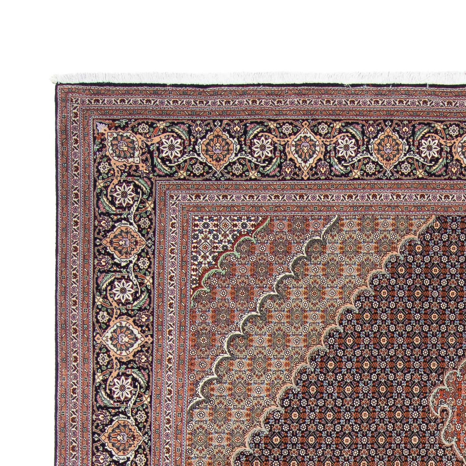 Alfombra persa - Tabriz - 305 x 205 cm - azul oscuro