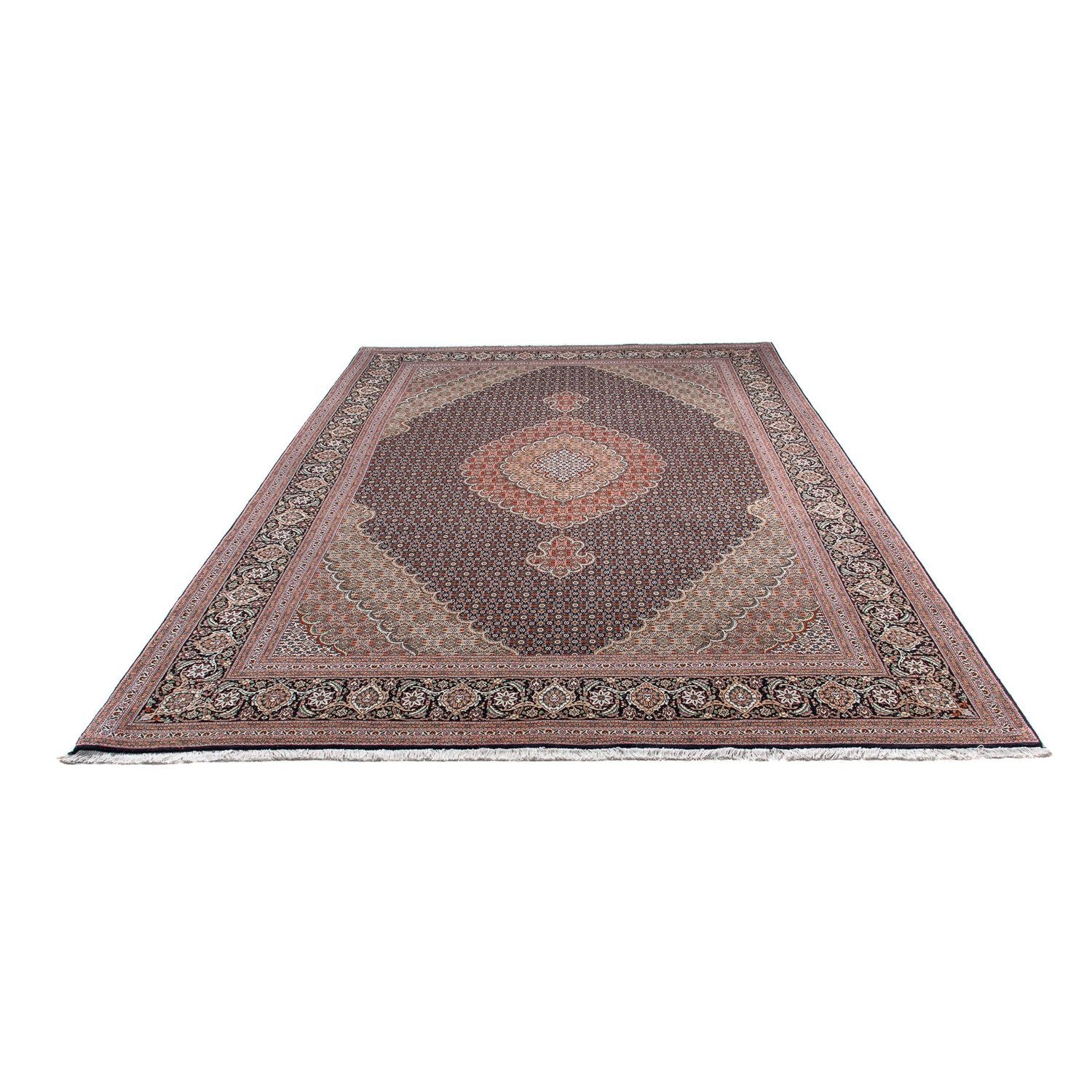 Alfombra persa - Tabriz - 305 x 205 cm - azul oscuro