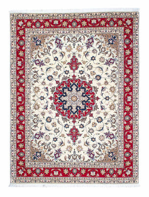 Alfombra Persa - Tabriz - Real - 205 x 154 cm - beige