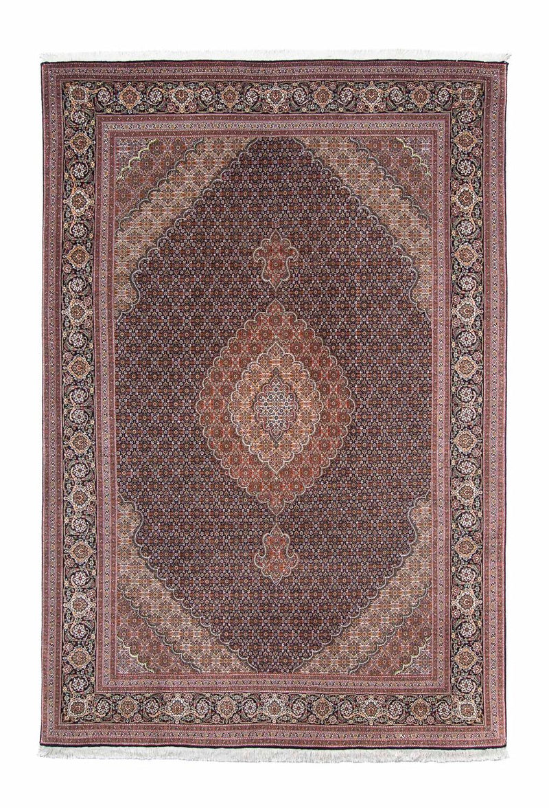 Alfombra persa - Tabriz - 298 x 198 cm - azul oscuro