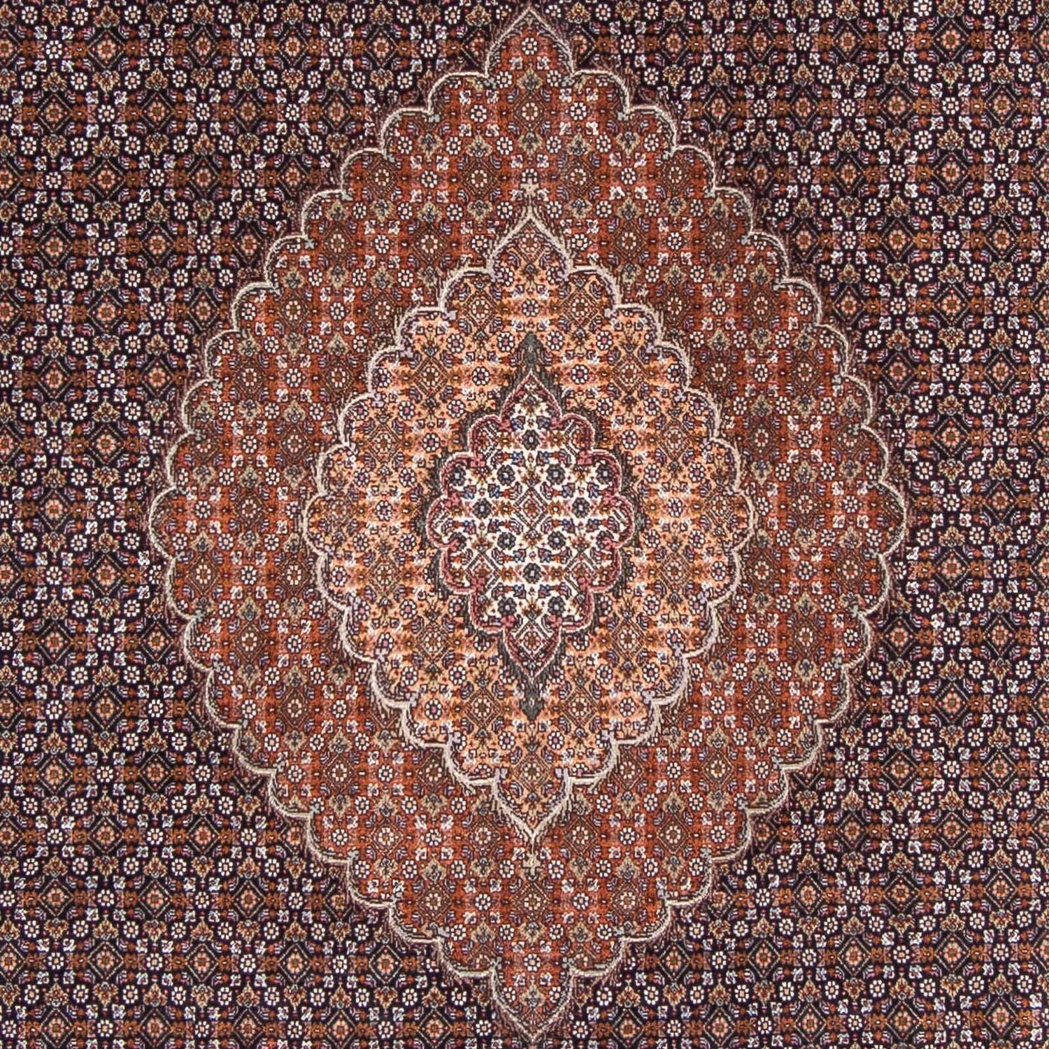 Alfombra persa - Tabriz - 298 x 198 cm - azul oscuro