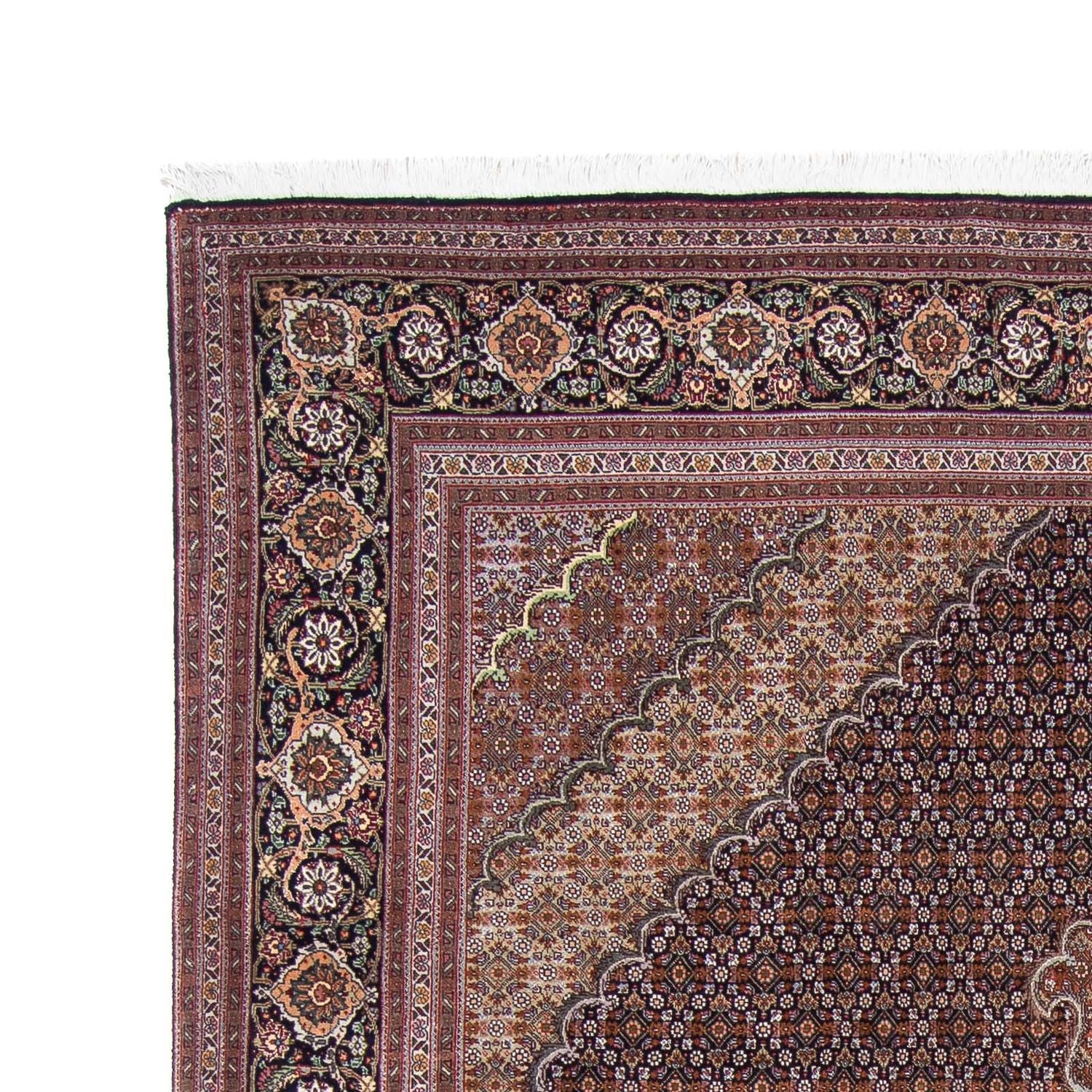 Alfombra persa - Tabriz - 298 x 198 cm - azul oscuro