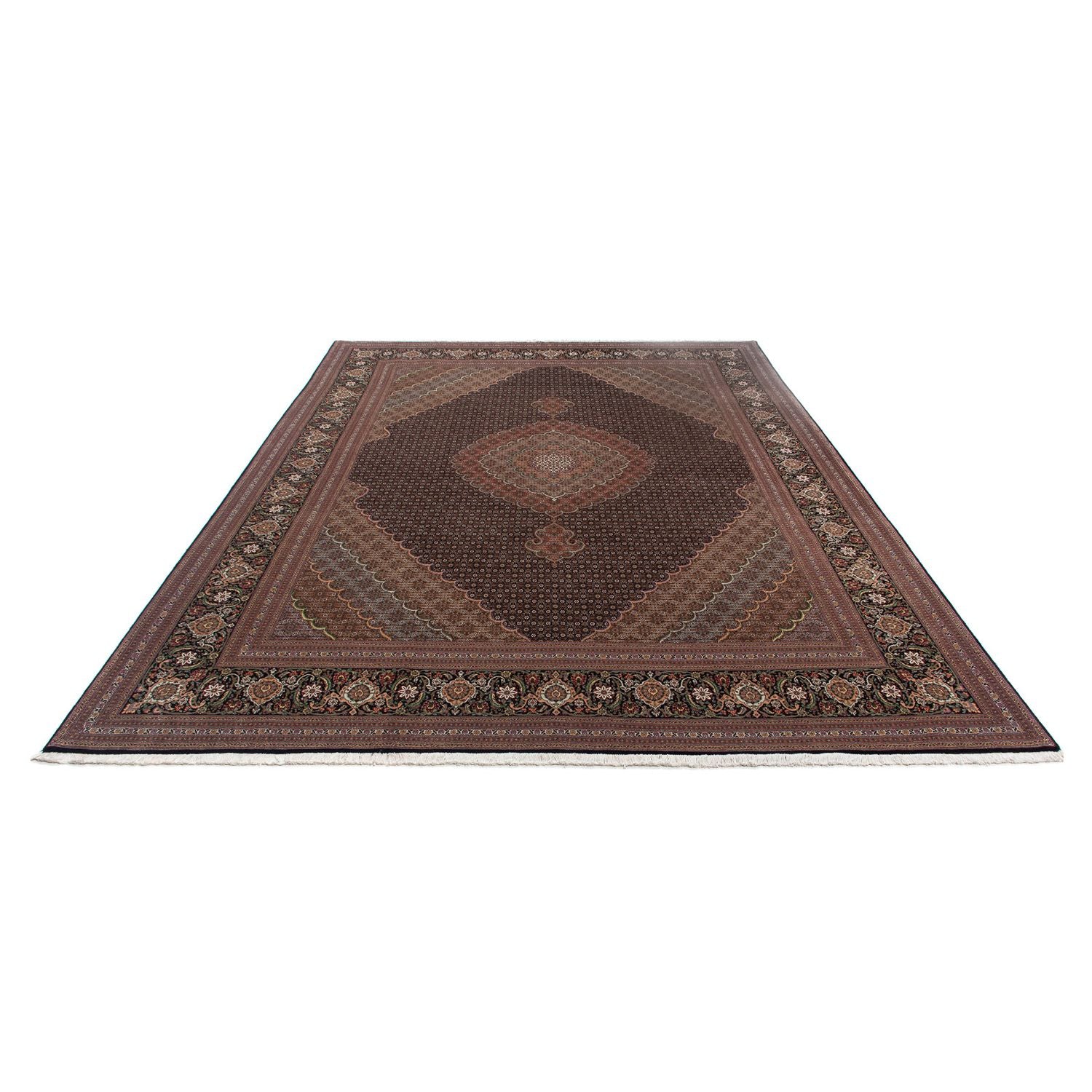 Alfombra persa - Tabriz - 370 x 256 cm - marrón