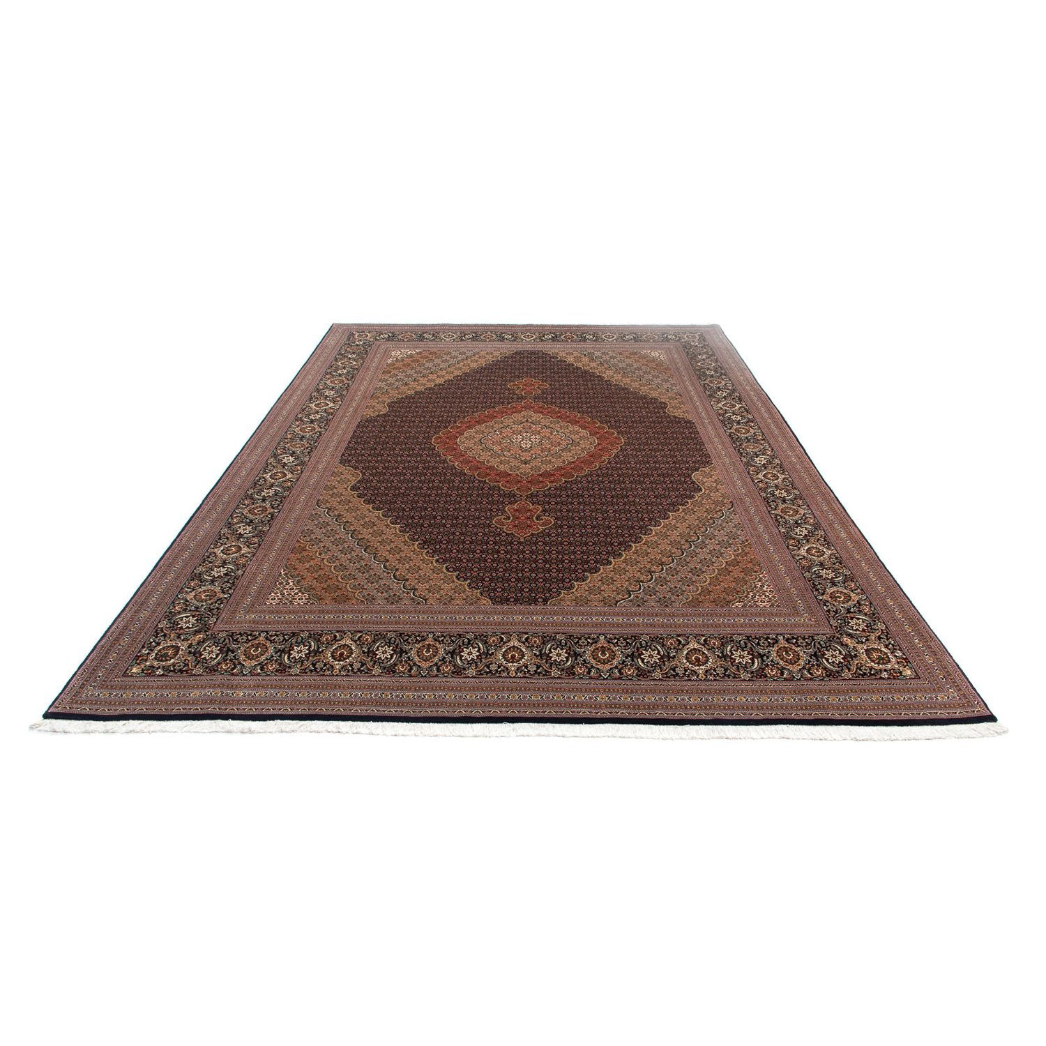 Alfombra persa - Tabriz - 370 x 250 cm - marrón