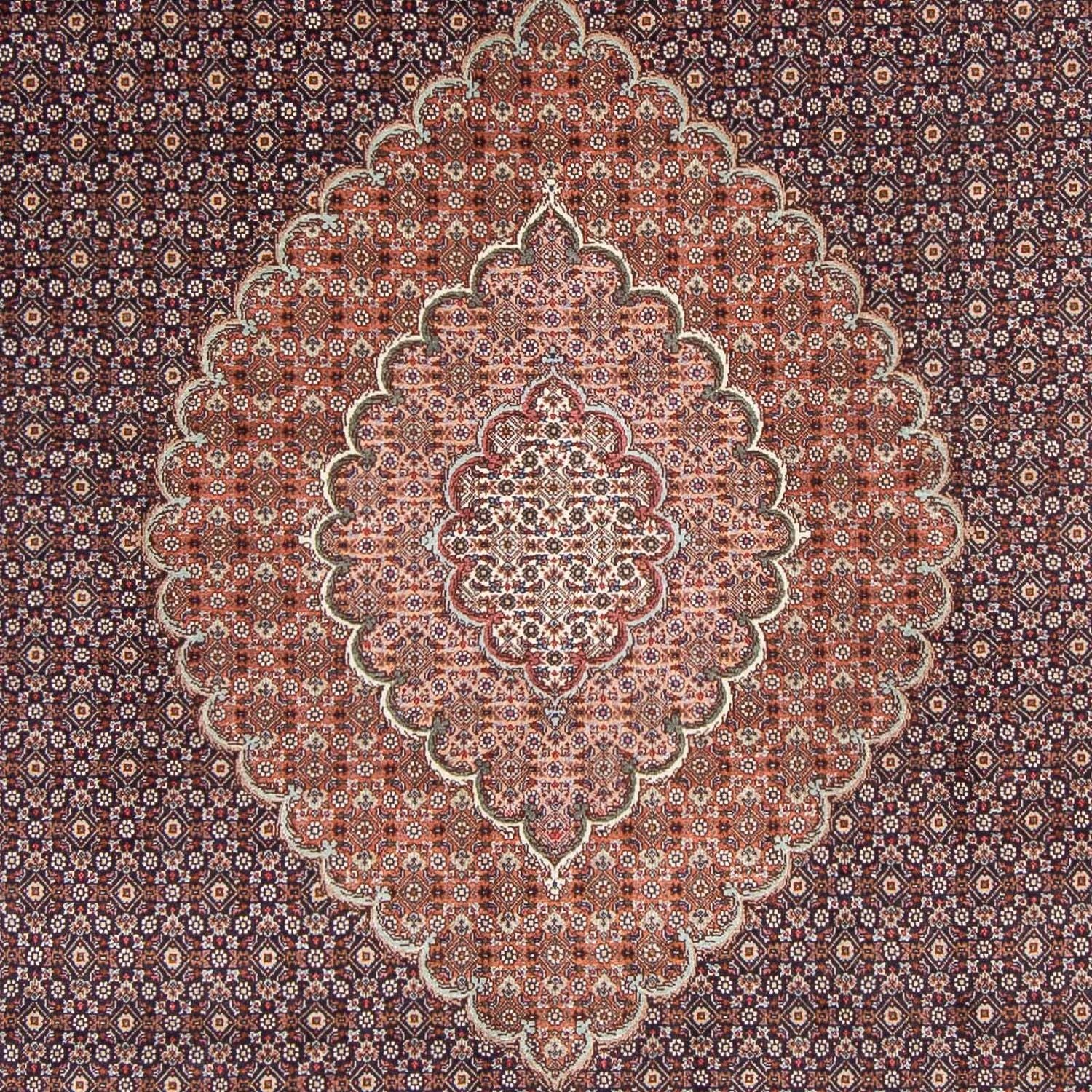 Alfombra Persa - Tabriz - Real - 315 x 204 cm - azul oscuro