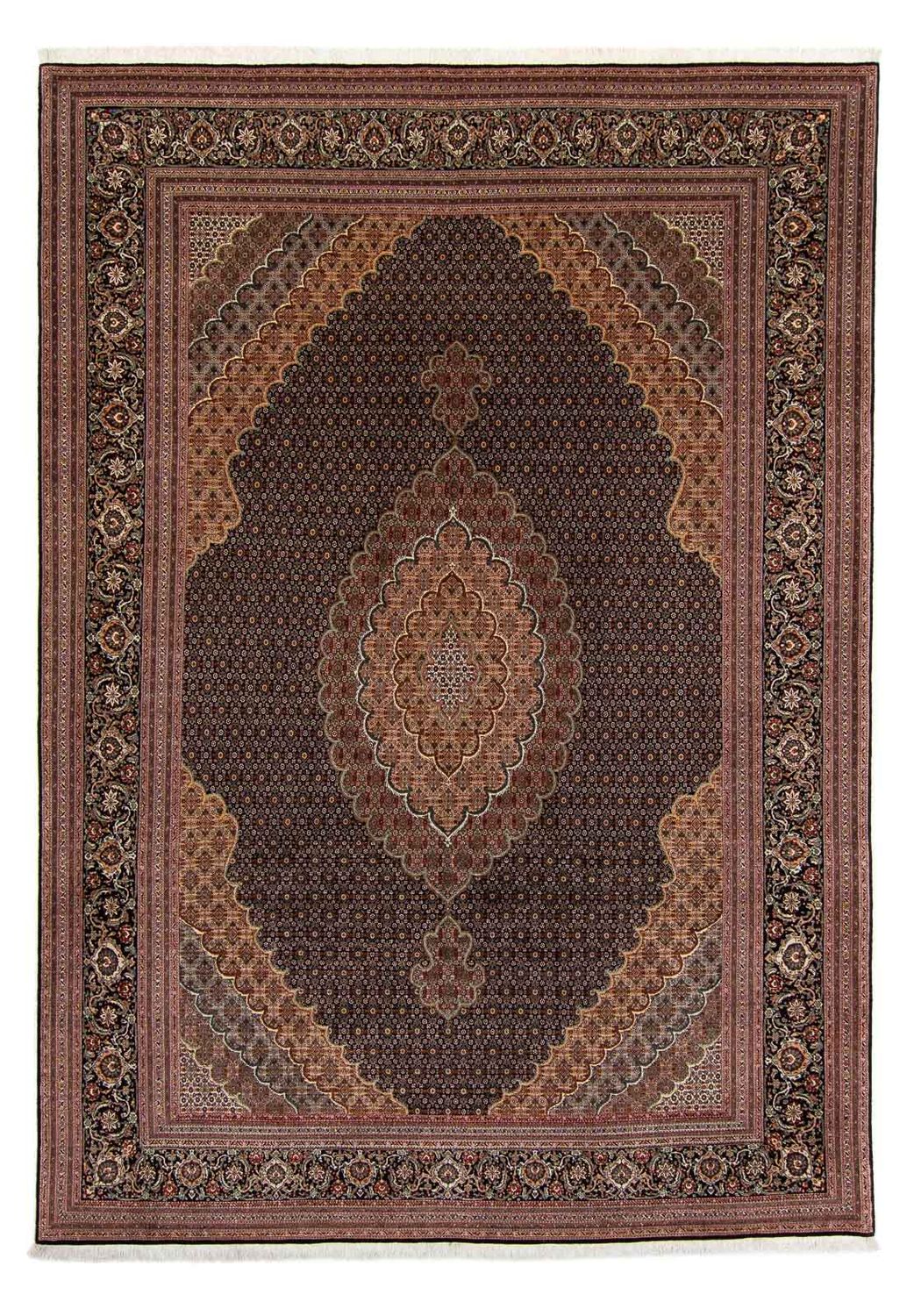 Alfombra persa - Tabriz - 348 x 252 cm - marrón
