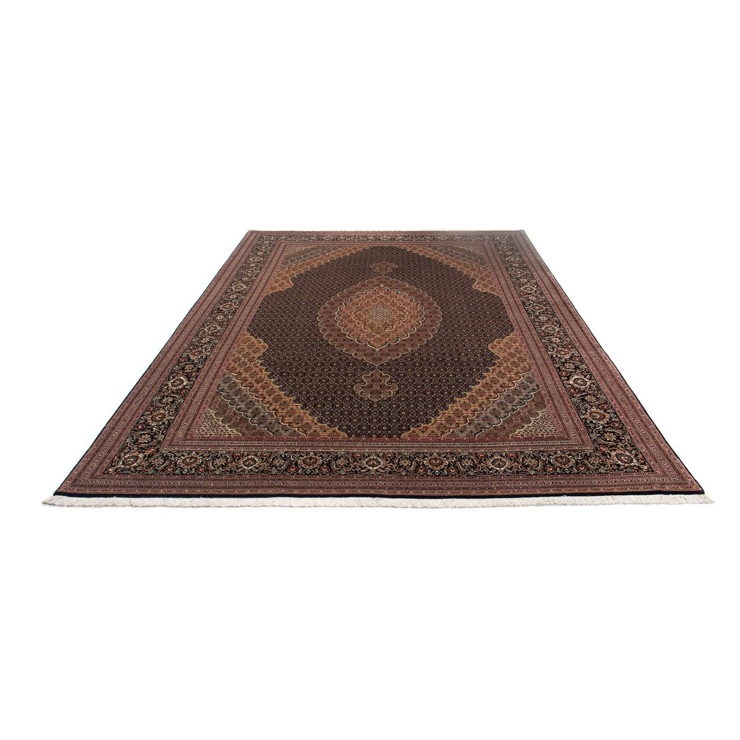 Alfombra persa - Tabriz - 348 x 252 cm - marrón