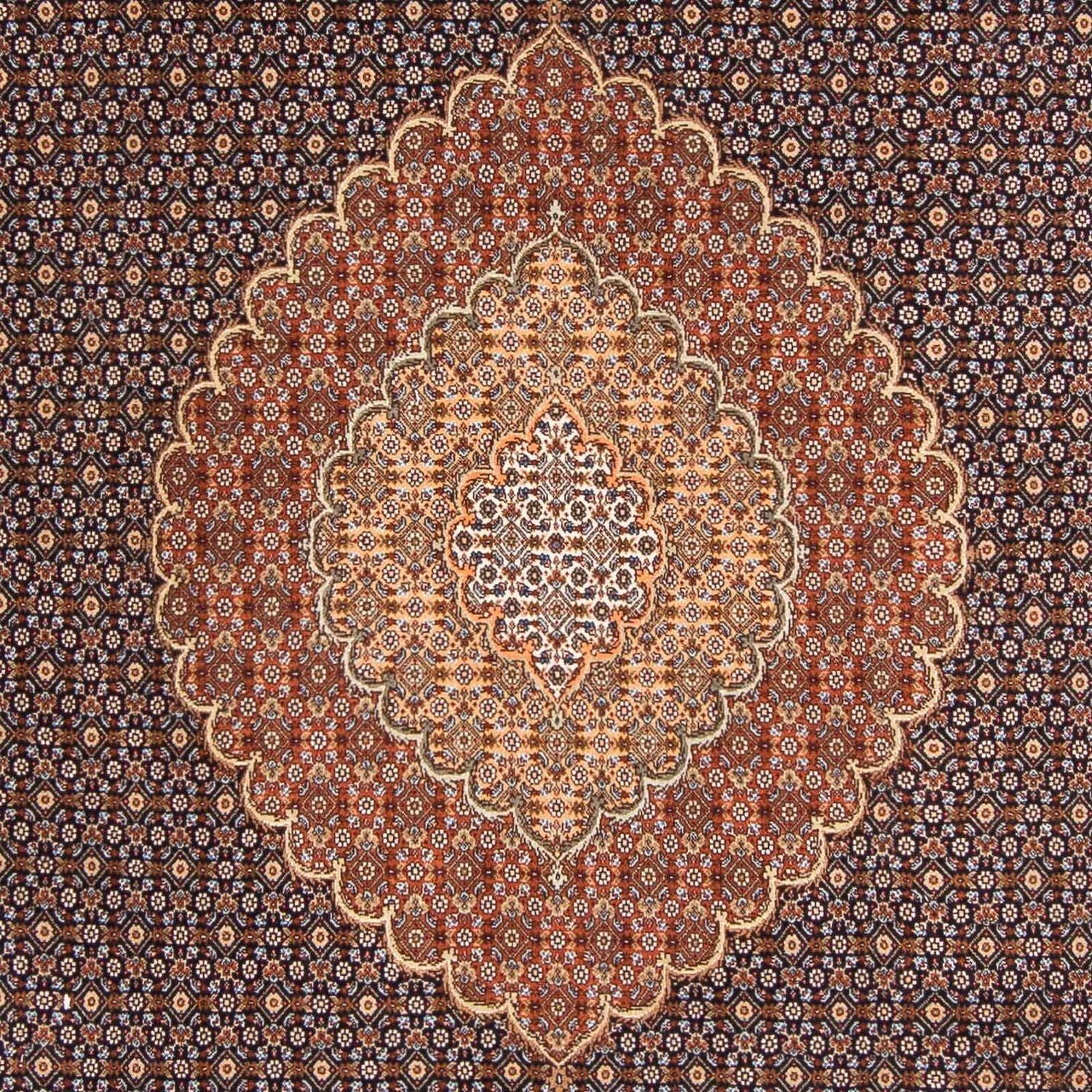Alfombra persa - Tabriz - 297 x 205 cm - azul oscuro