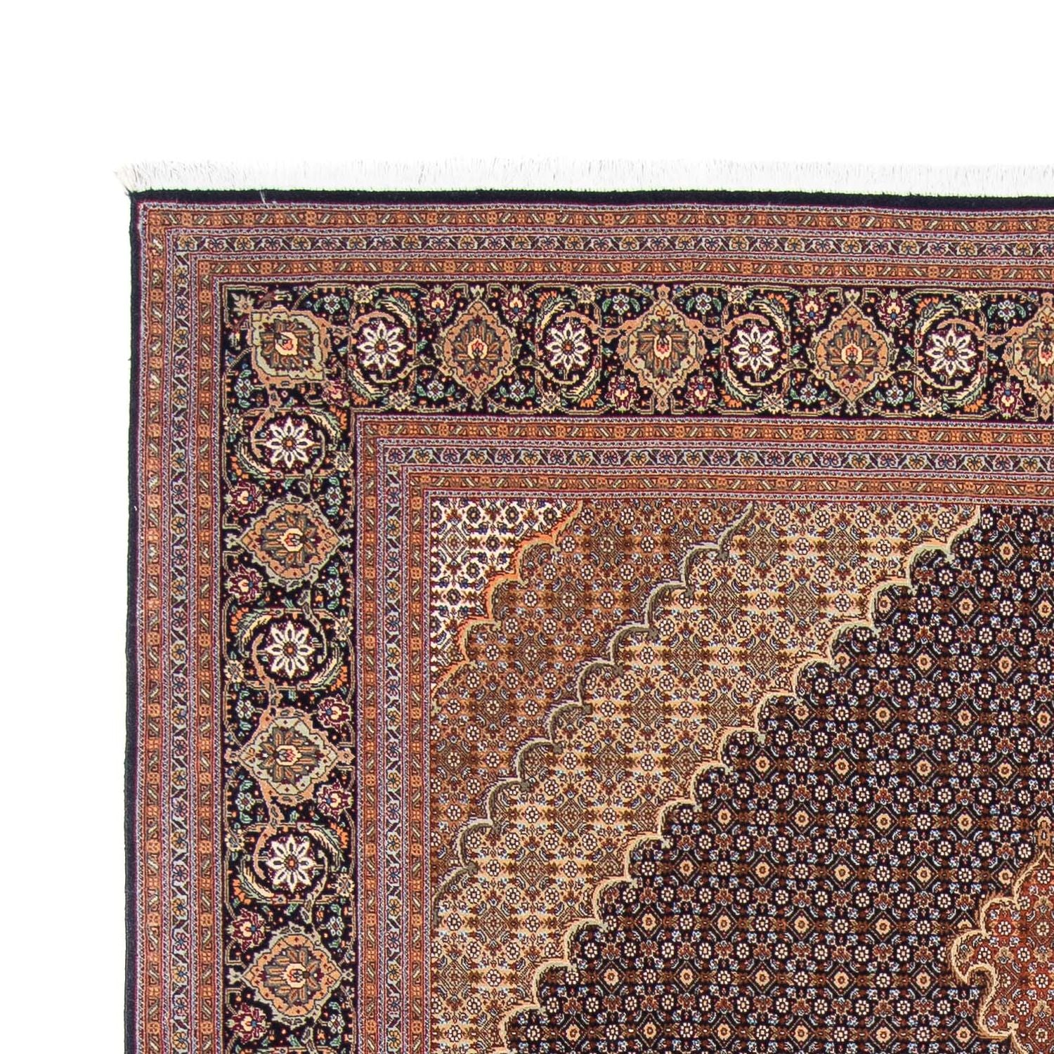 Alfombra persa - Tabriz - 297 x 205 cm - azul oscuro