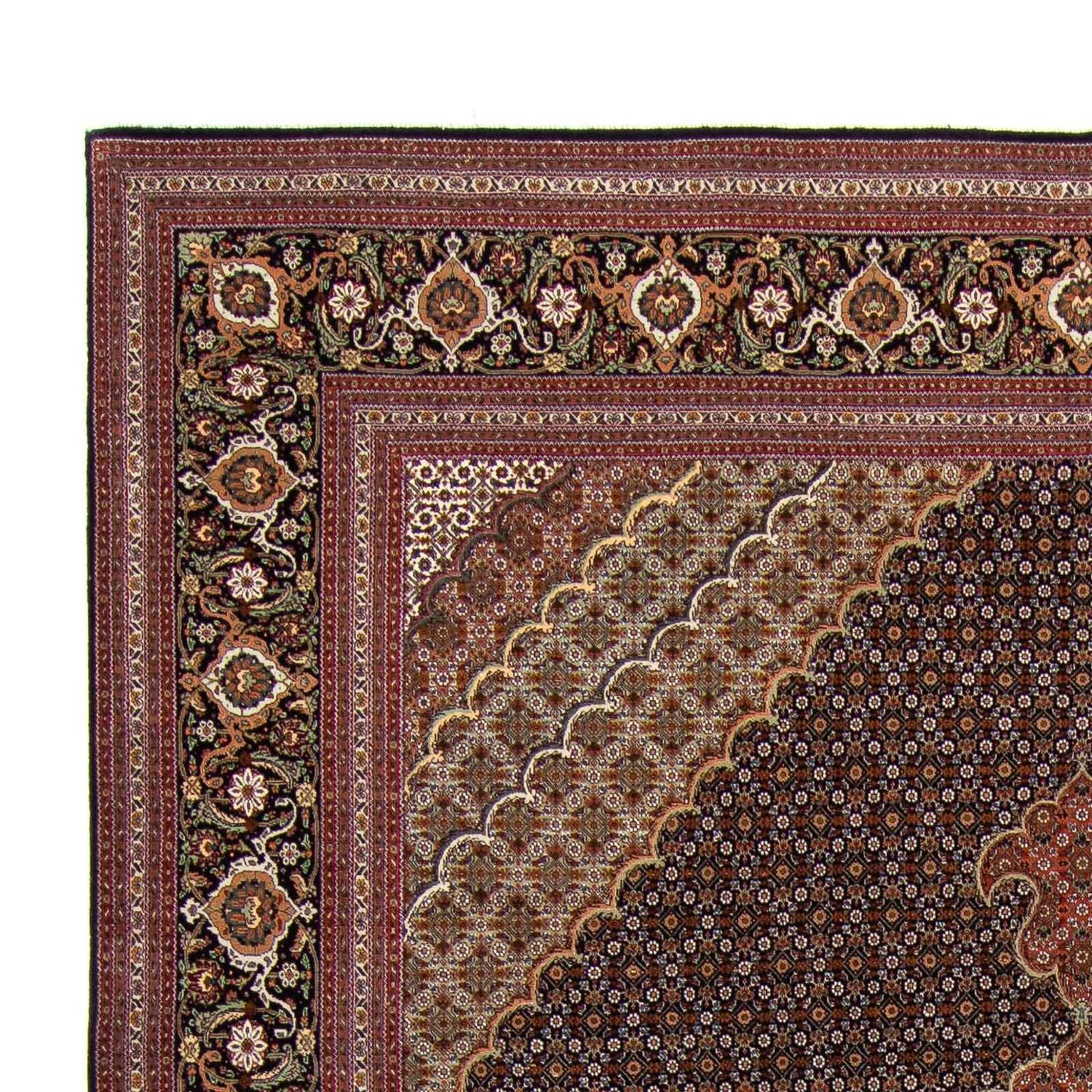 Alfombra persa - Tabriz - 345 x 252 cm - marrón
