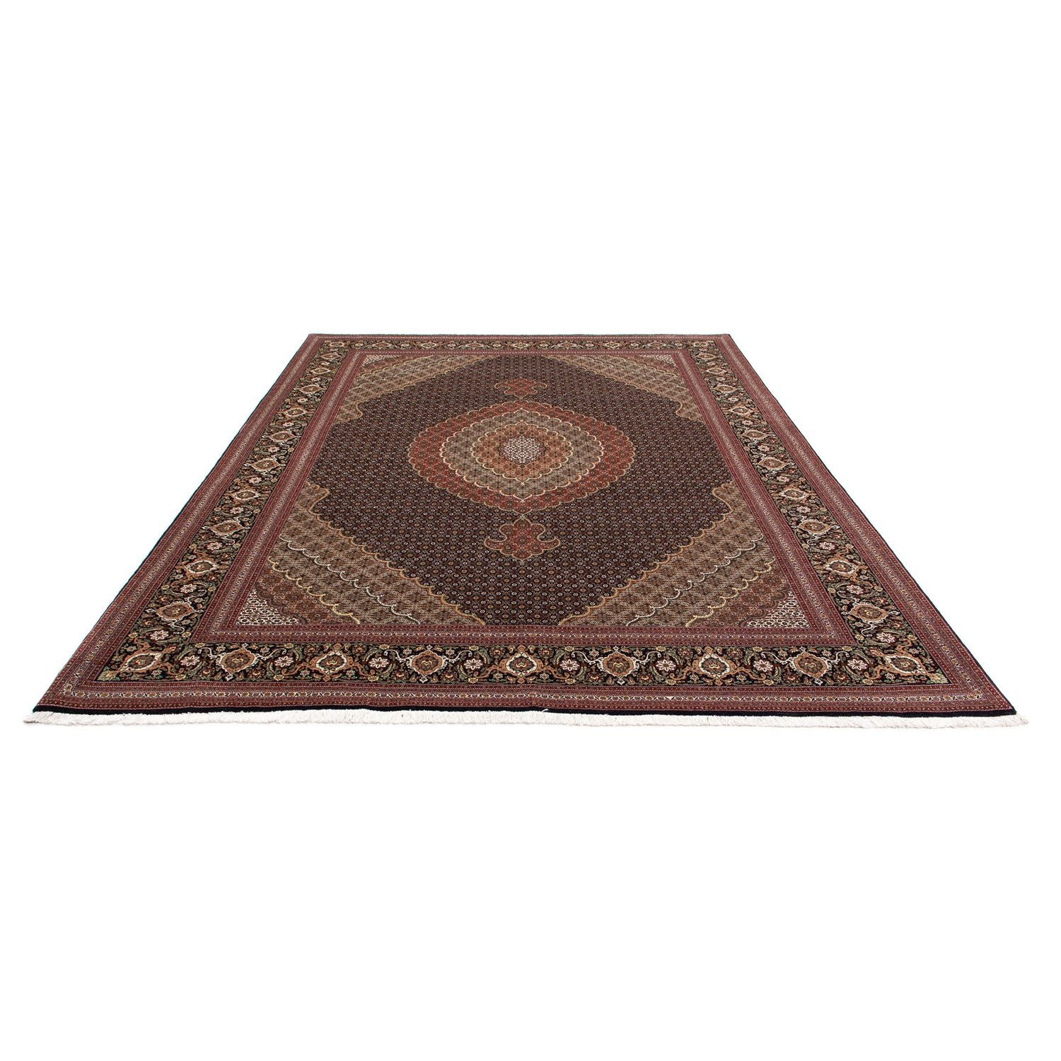 Alfombra persa - Tabriz - 345 x 252 cm - marrón