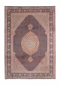 Alfombra persa - Tabriz - 296 x 205 cm - azul oscuro
