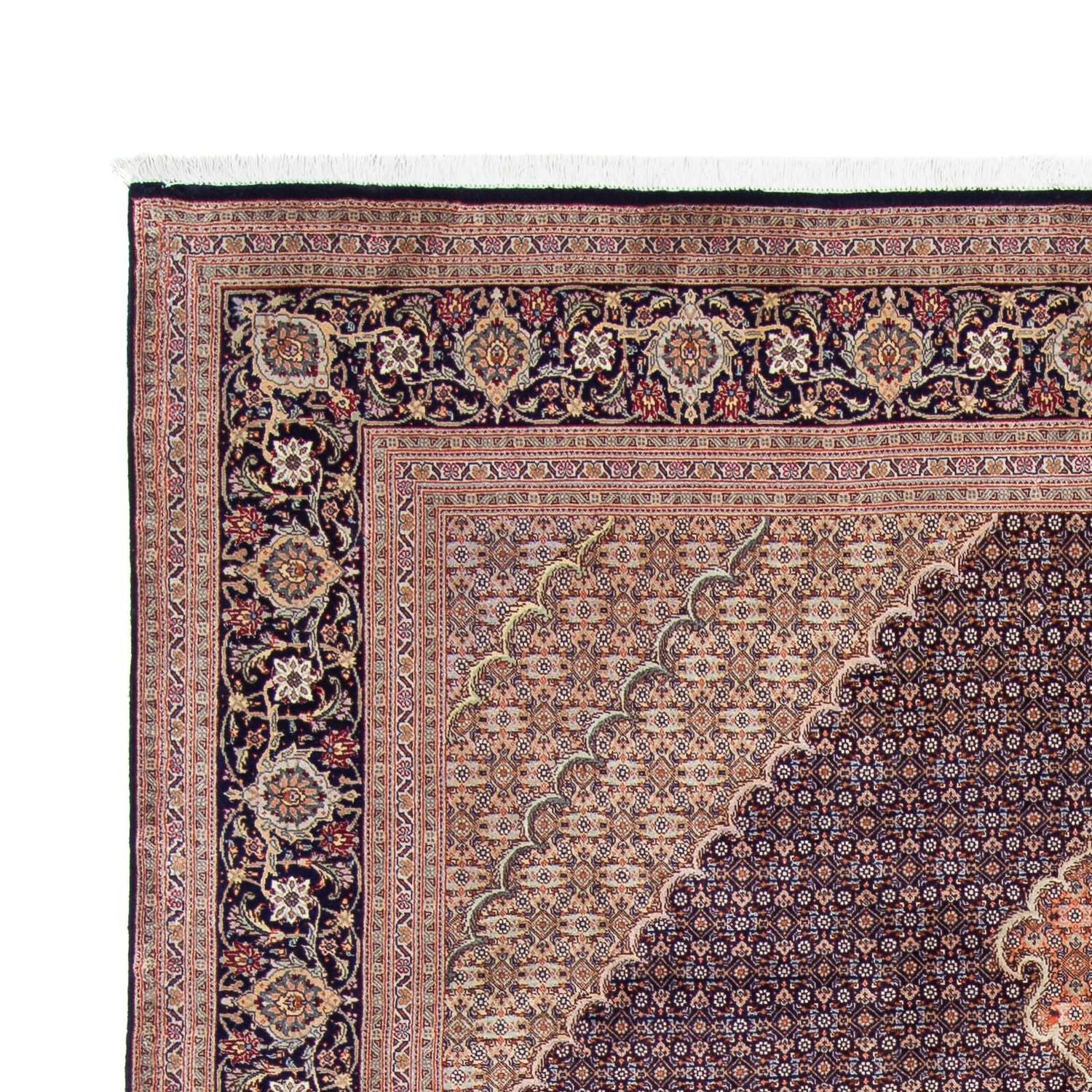 Alfombra persa - Tabriz - 296 x 205 cm - azul oscuro