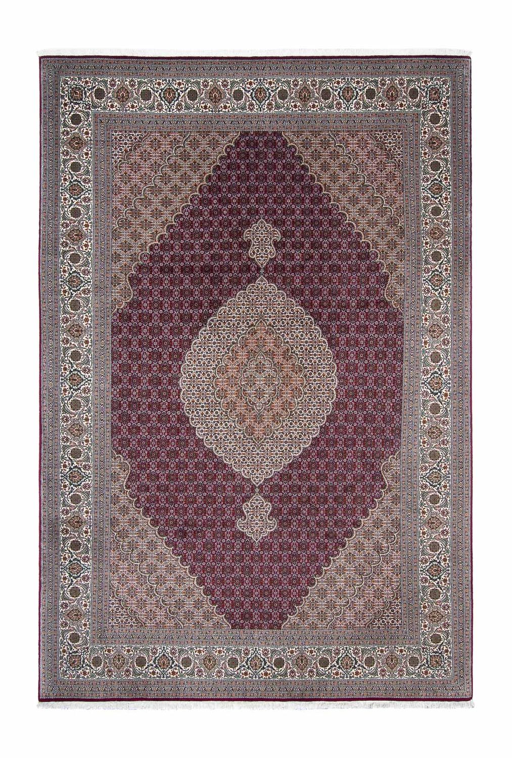 Alfombra persa - Tabriz - 303 x 204 cm - rojo oscuro