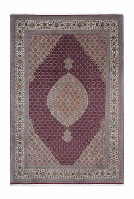 Alfombra persa - Tabriz - 303 x 204 cm - rojo oscuro