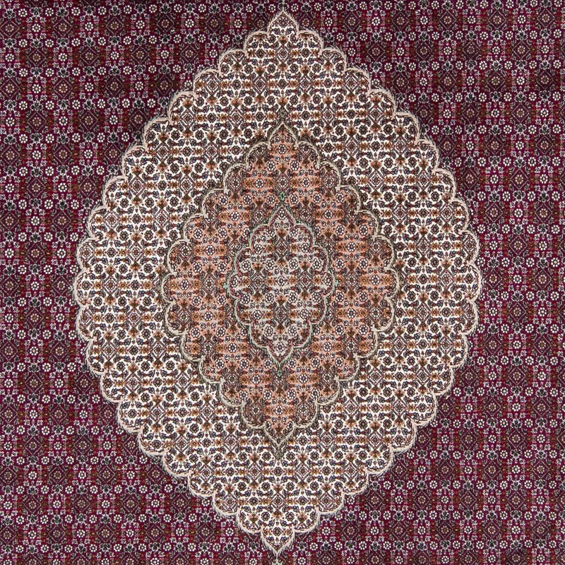 Alfombra persa - Tabriz - 303 x 204 cm - rojo oscuro