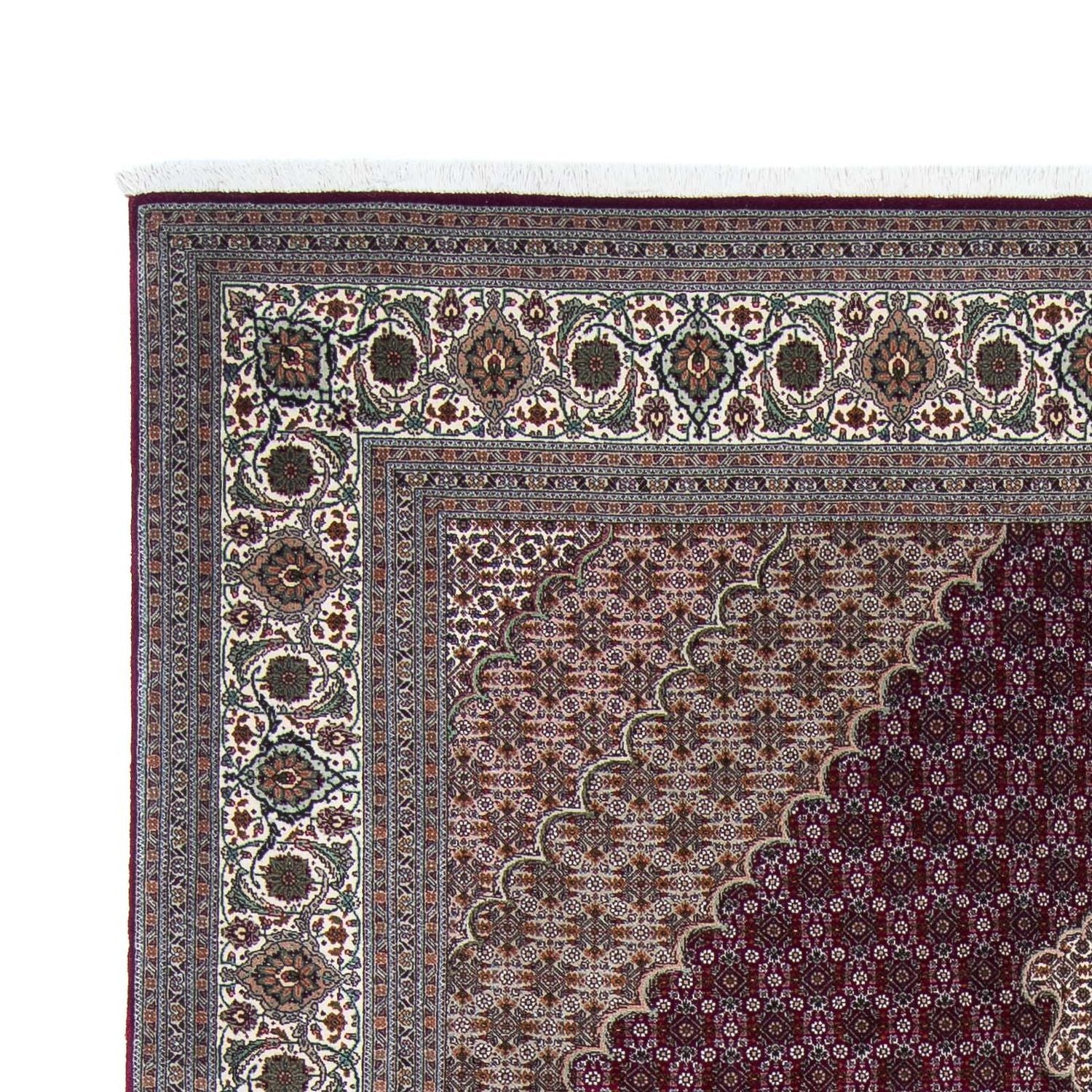 Alfombra persa - Tabriz - 303 x 204 cm - rojo oscuro