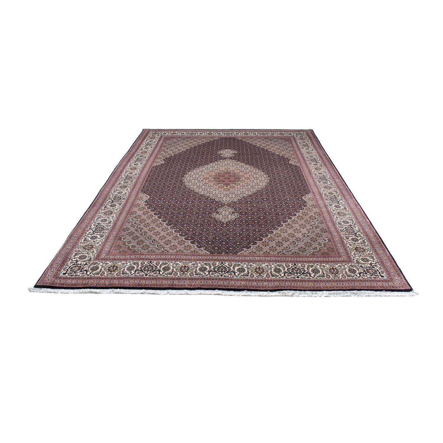 Alfombra persa - Tabriz - 300 x 202 cm - azul oscuro