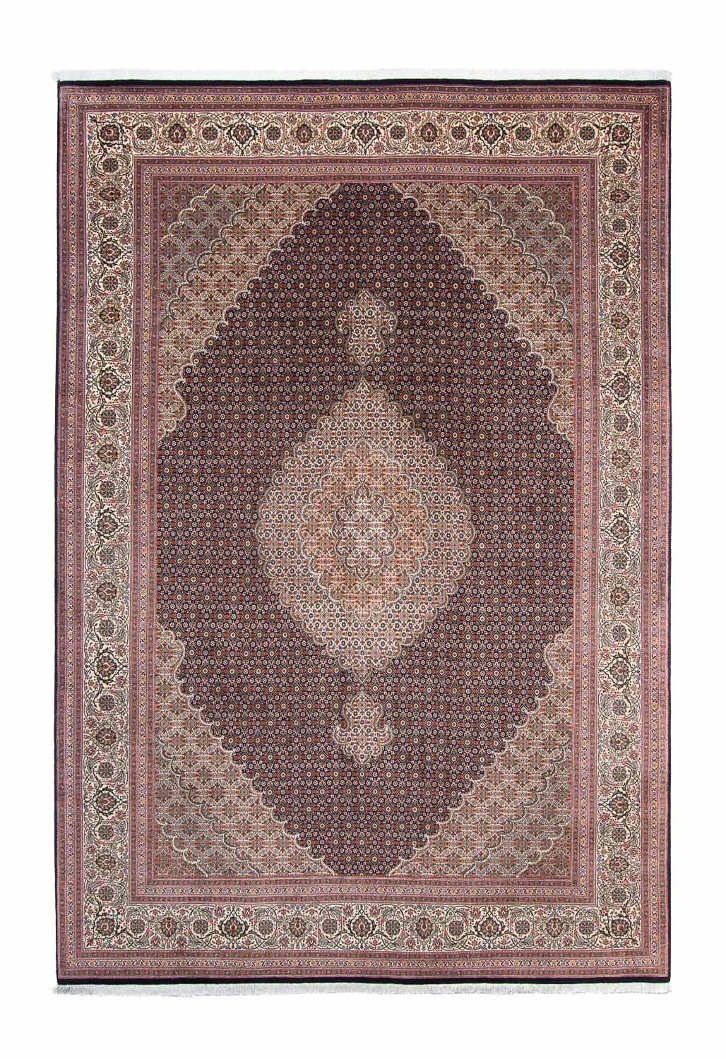 Alfombra persa - Tabriz - 307 x 206 cm - azul oscuro
