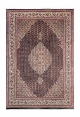 Alfombra persa - Tabriz - 307 x 206 cm - azul oscuro