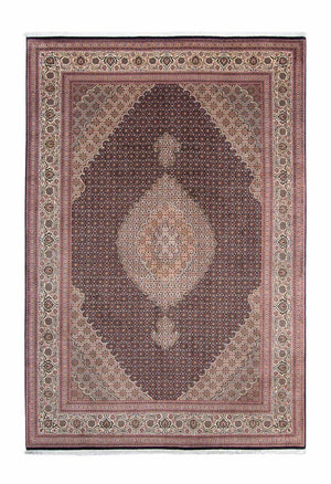 Alfombra persa - Tabriz - 307 x 206 cm - azul oscuro