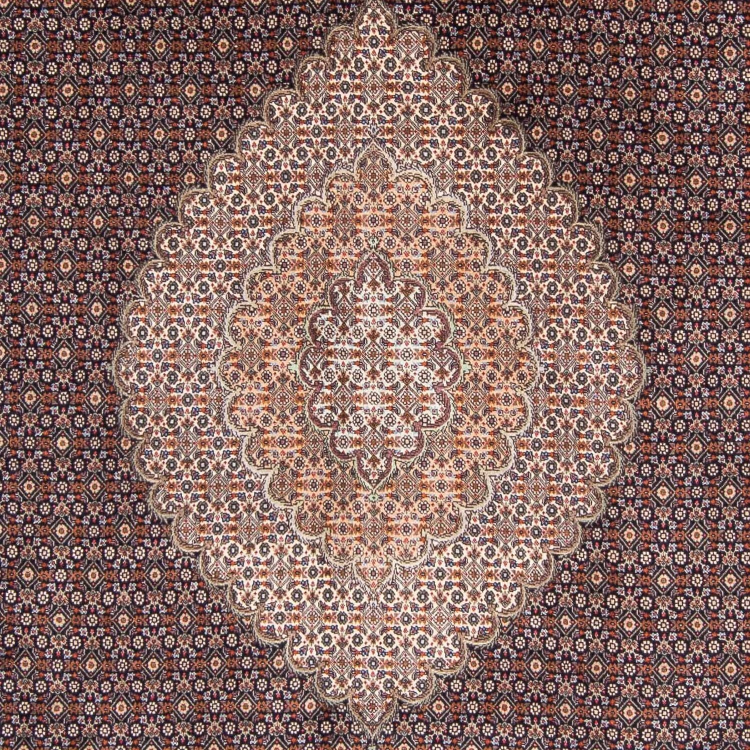 Alfombra persa - Tabriz - 307 x 206 cm - azul oscuro