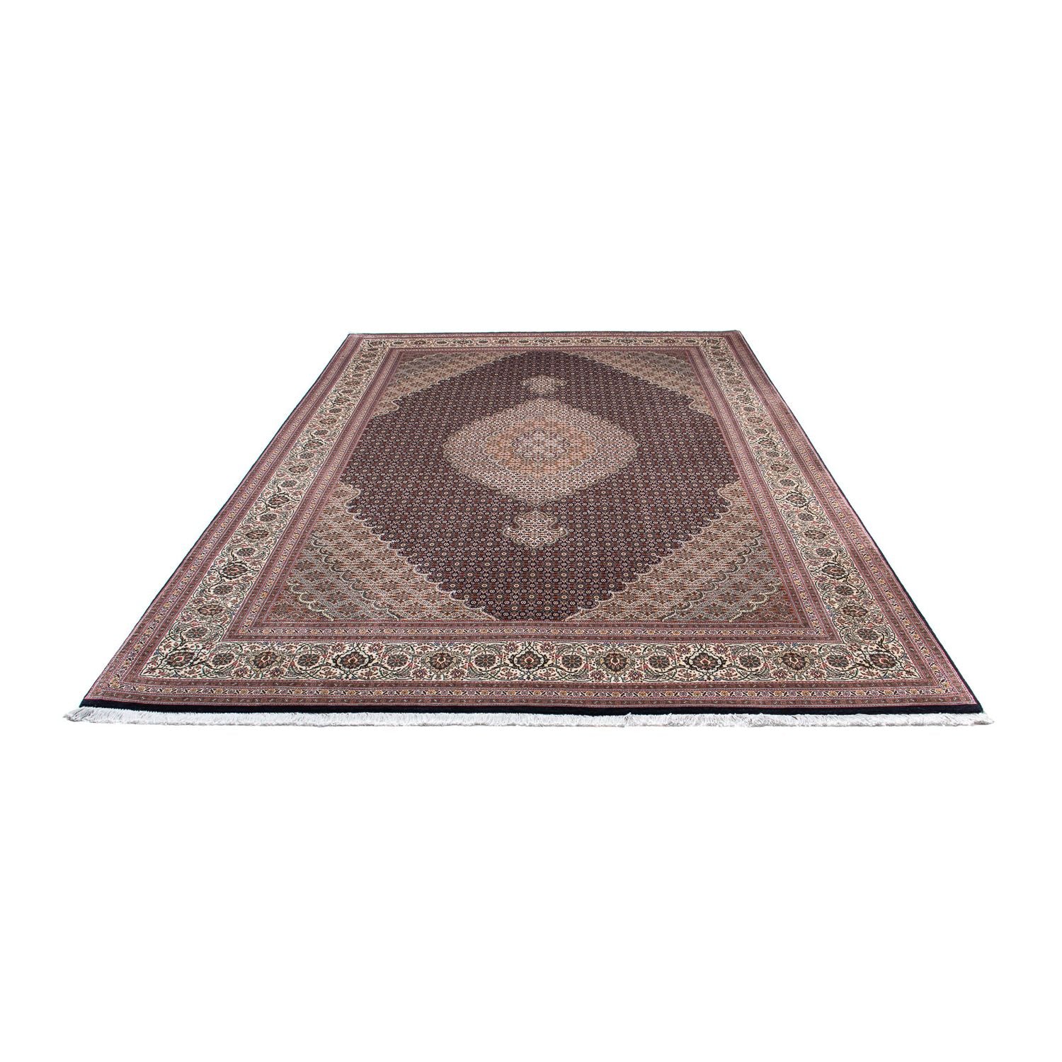 Alfombra persa - Tabriz - 307 x 206 cm - azul oscuro
