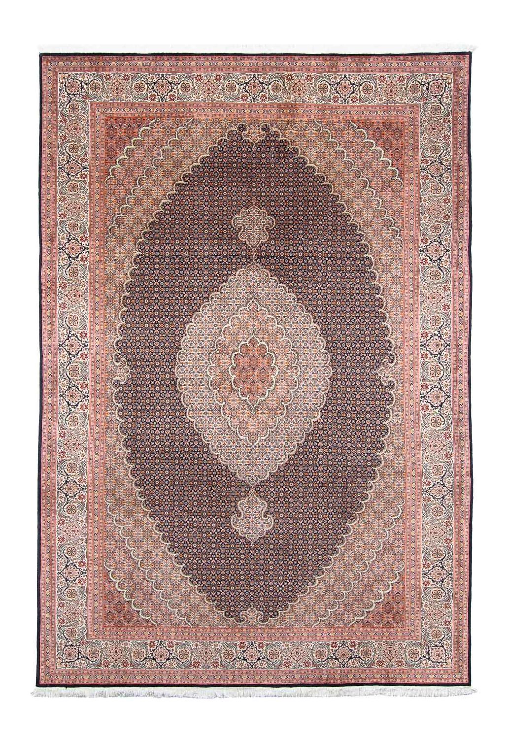 Alfombra persa - Tabriz - 294 x 198 cm - azul oscuro