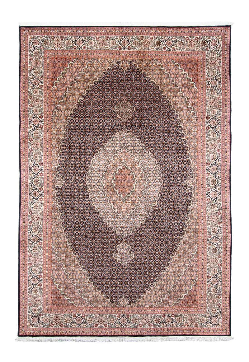 Alfombra persa - Tabriz - 294 x 198 cm - azul oscuro