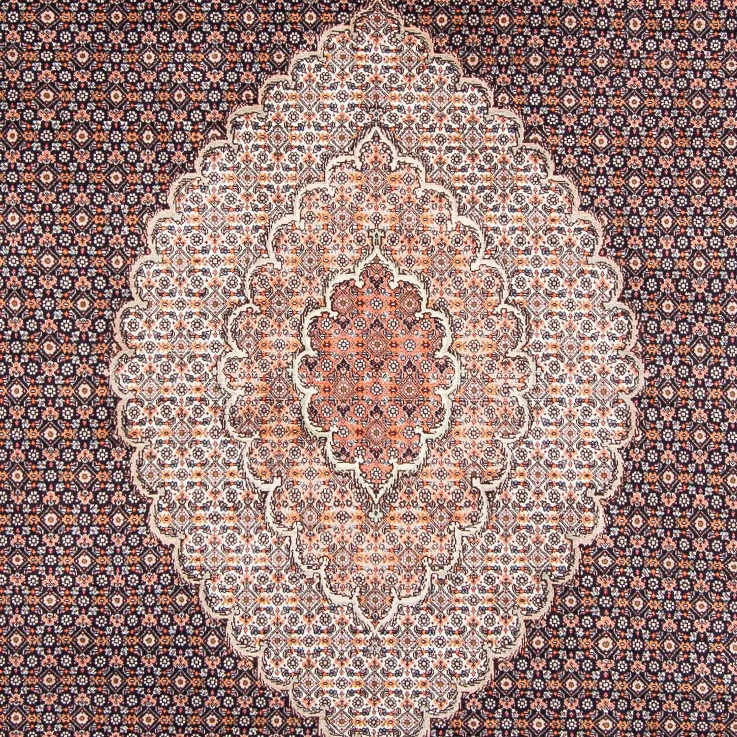 Alfombra persa - Tabriz - 294 x 198 cm - azul oscuro