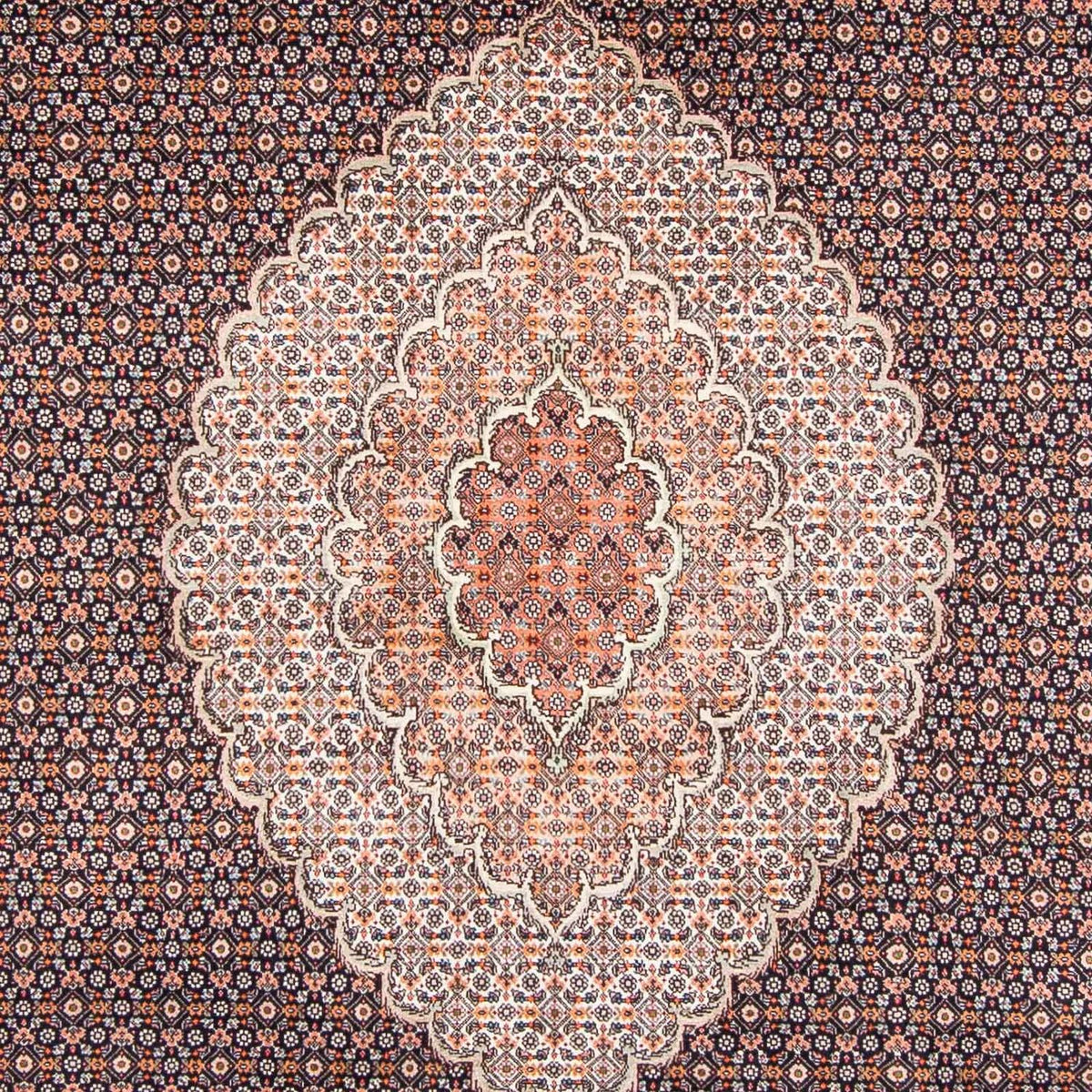 Alfombra persa - Tabriz - 294 x 198 cm - azul oscuro