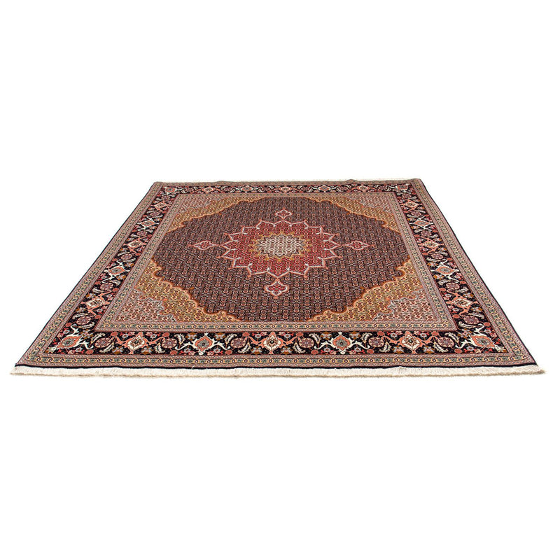 Alfombra Persa - Tabriz - Real cuadrado  - 219 x 200 cm - azul oscuro
