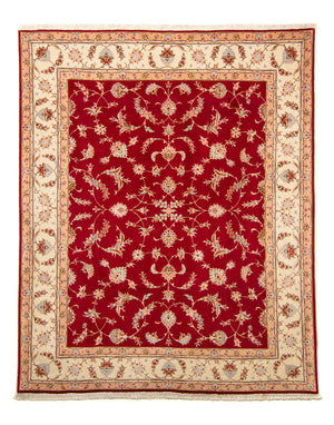Alfombra Persa - Tabriz - Real - 255 x 204 cm - rojo oscuro