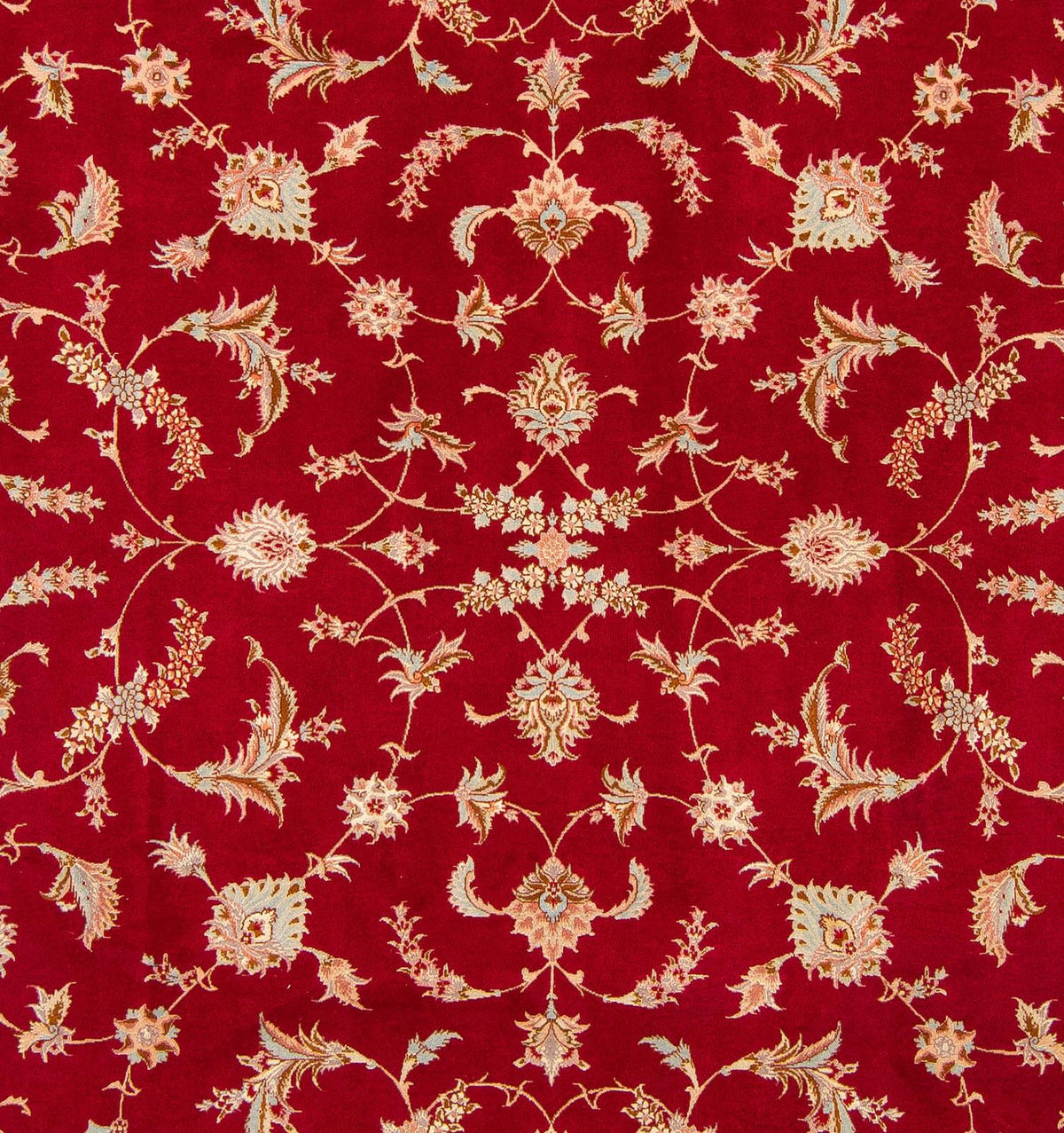 Alfombra Persa - Tabriz - Real - 255 x 204 cm - rojo oscuro