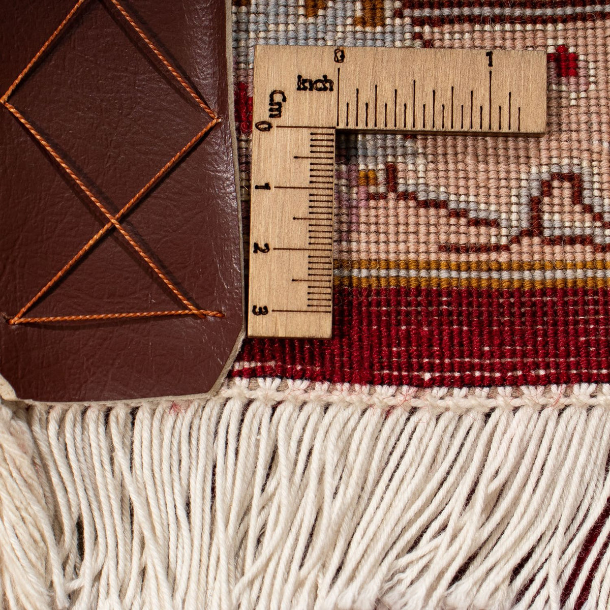 Alfombra Persa - Tabriz - Real - 255 x 204 cm - rojo oscuro