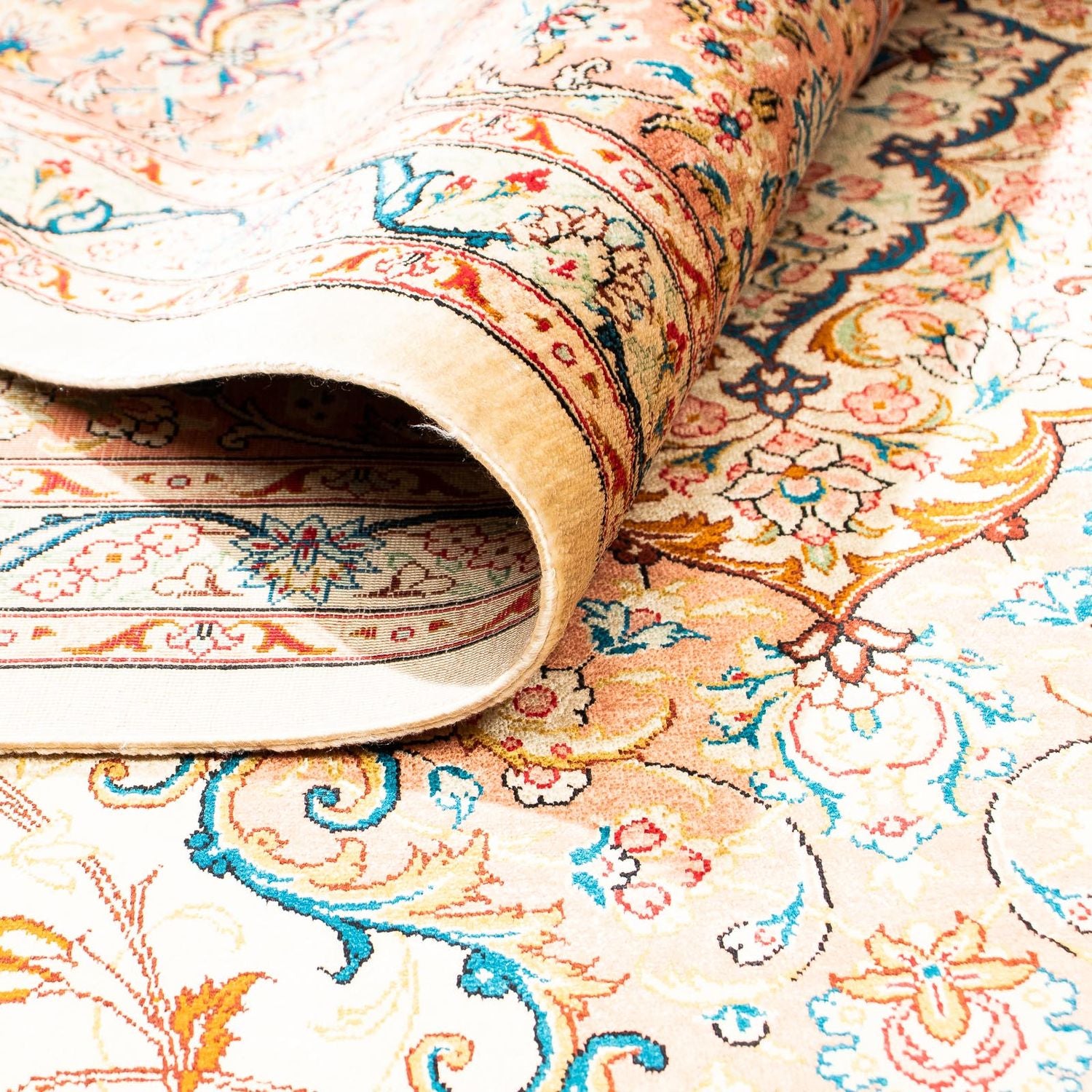 Alfombra persa - Ghom - 296 x 200 cm - beige